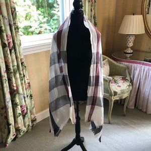 Burberry Giant Check Gauze Scarf